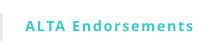 ALTA Endorsements